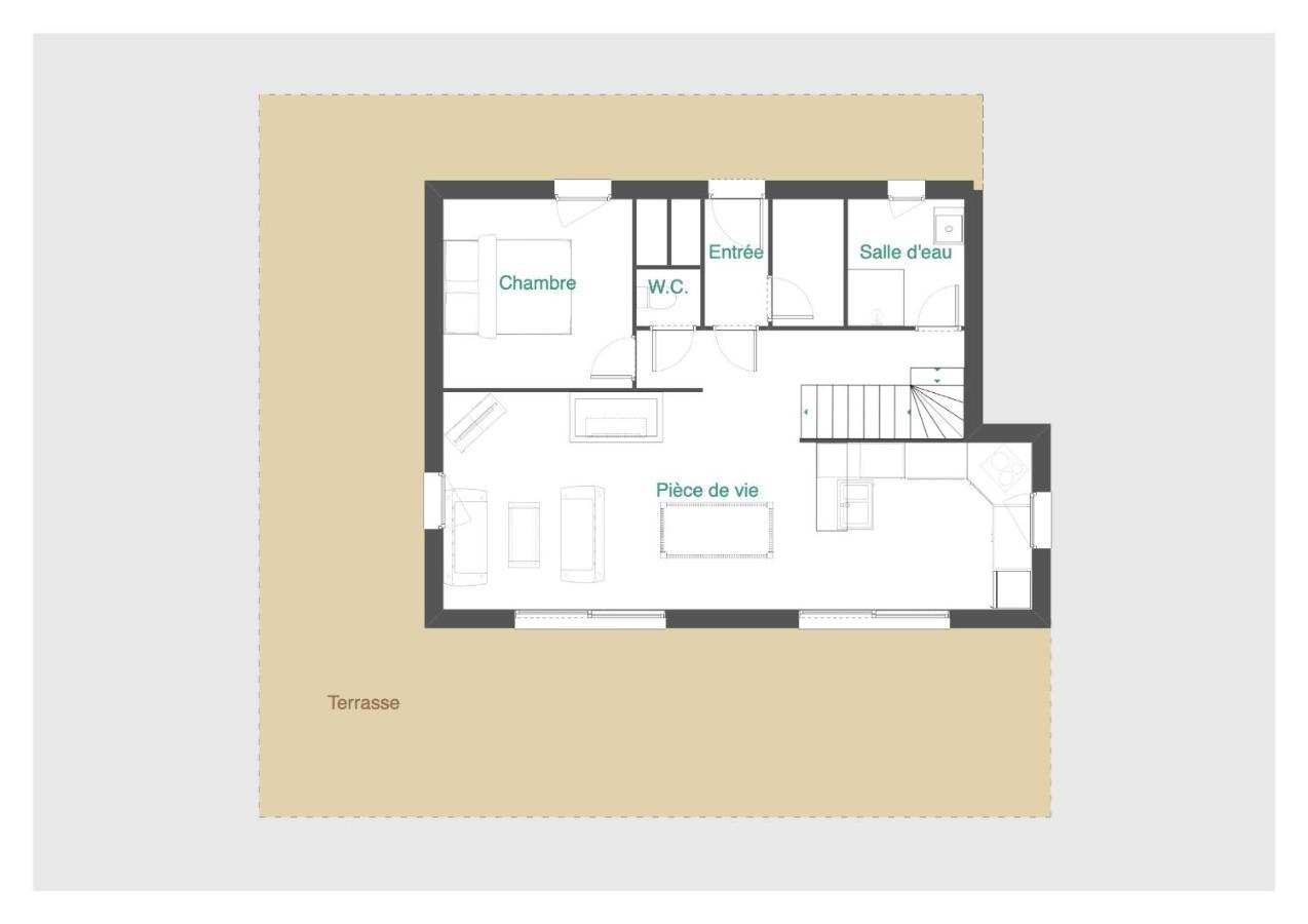 ג'רארדמר Chalet Myrtille מראה חיצוני תמונה